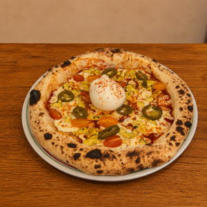 Pizza Burrata Piccante artisanale à Clermont dans l'Oise - Pizza Esposito