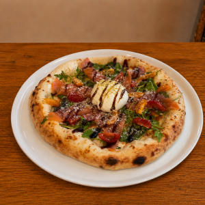 Pizza Burrata Saumon pizza Esposito Clermont de l'Oise