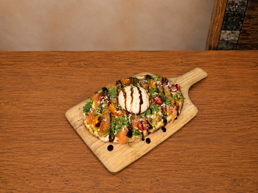 Bruschetta saumon pizza Esposito