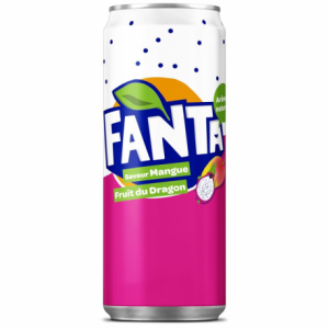 fanta mangue fruit du dragon slim boite 33cl